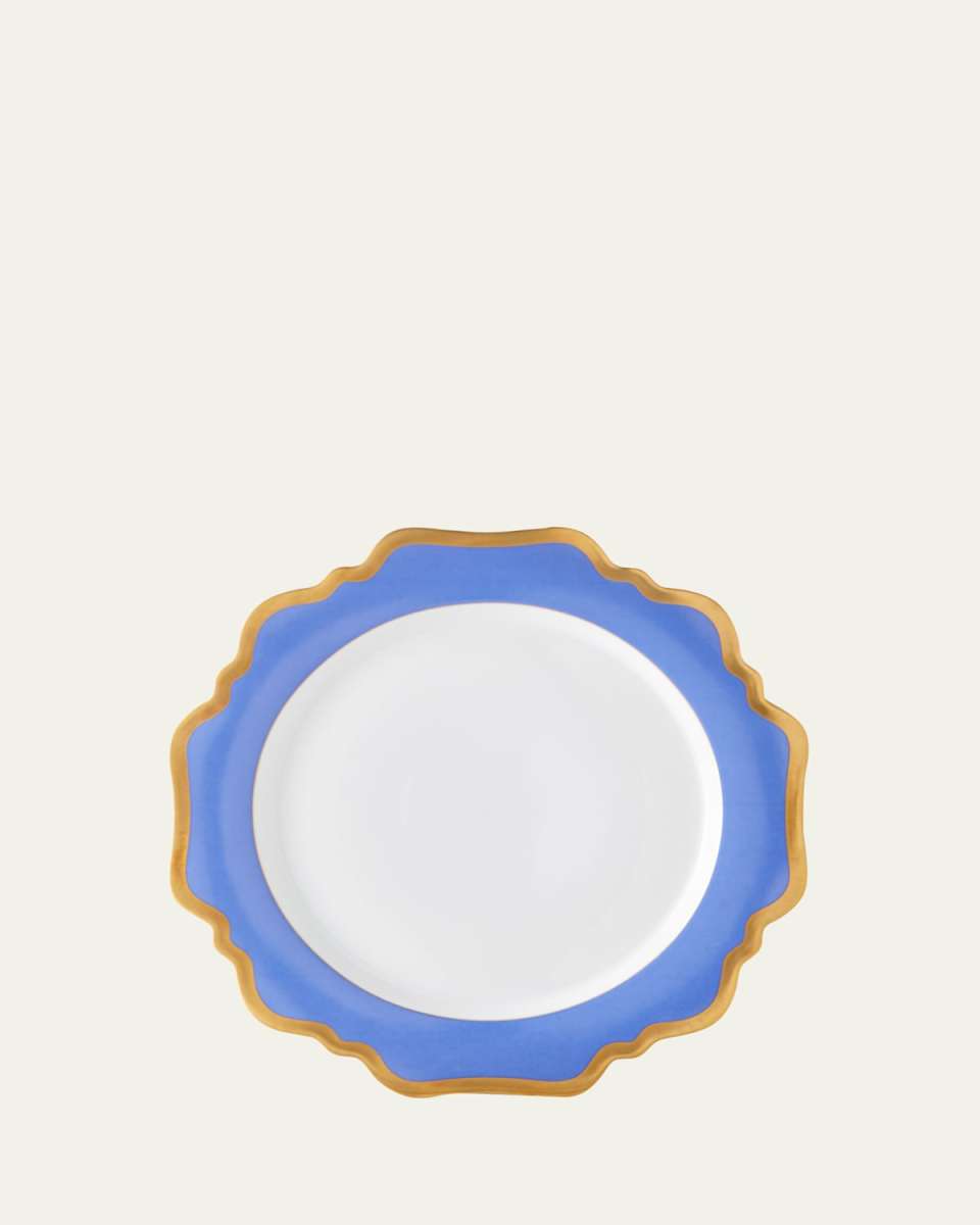 Indigo Rimmed Dinner Plate